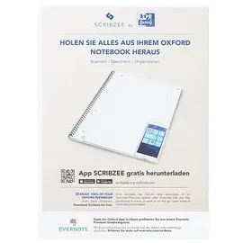 Oxford Collegeblock Schule Kleinformat liniert DIN A5 Innenrand, 1 Block