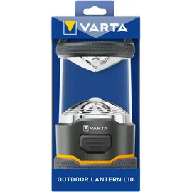 Varta 16550101111 Outdoor-Sportlaterne L10 4AA ohne Batterien LED Camping-Laterne 170 lm batteriebetrieben 262 g Schwarz, Gelb