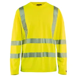 Warnschutz Langarm-Shirt "3385" UV-Schutz - XS - gelb