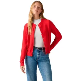 Levi's Tara Super Soft Crewneck Cardi True Red