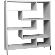 Mäusbacher Raumteiler "Tetrix", grau (kreidegrau matt lack), B:130cm H:143cm T:43cm, Regale, Raumteiler, Breite 130 cm