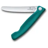 Victorinox Swiss Classic Frühstücksmesser 1 Stück 11,5 cm grün/silber Wellenschliff