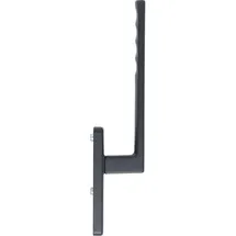 HOPPE 11668745 Hebeschiebetürgriff Toulon innen UG, Länge 253, Aluminium, Lochung: ungelocht | schwarz matt