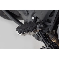 SW-Motech Evo, Fußrastenkit - Silber/Schwarz