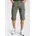Bermudas BRUNO BANANI Herren Gr 38 Länge 32 grün olivgrün Denim/Jeans Obermaterial 100 Baumwolle schmal knieumspielend Hosen Bermudas schmale Passform gerade Beinform mit Cargotaschen Topseller