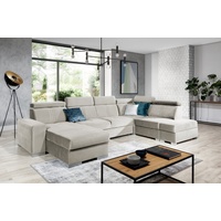 Stylefy Wohnlandschaft Asopo, U-Form, Sofa, Rückenlehne