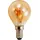 McShine LED Filament Tropfenlampe McShine ''Retro'' E14, 2W, 150lm, warmweiß,goldenes Glas