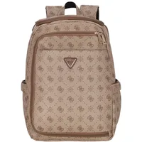 GUESS Rucksack Silia U-Zip Backpack Latte Logo