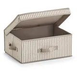 Zeller Aufbewahrungsbox Stripes 38 x 29 x 16,5 cm 1-tlg. beige