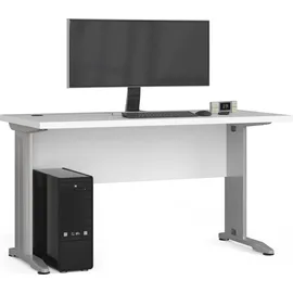 akord furniture factory Akord - Pc-schreibtisch Bm135 In Der Farbe Weiß, B135 X H76 X T60 Cm