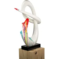 KUNSTLOFT Skulptur, Weiß, Stein, 50x79x20 cm, Dekoration, Skulpturen &