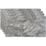 Deconil EPS 3D Wandpaneel Steinoptik – 50x120 cm – Leicht, DIY Montage, Wärme- & Schalldämmung – Innen Wandverkleidung für Wohnzimmer, Schlafzimmer & Gewerbe (PNL-211, 4 Stück)