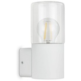 Telefunken - Außenlampe IP44, Wandleuchte Außen, E27 max. 12W, Weiß, 195x85x110 mm (LxBxH), 320506TF