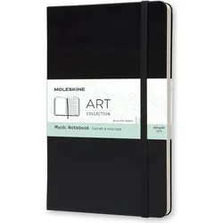 Moleskine Art Music Notizbuch L 192 Seiten mit Notenlinien harter Einband