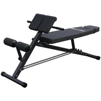 Gorilla Sports Hantelbank mit Hyperextension Schwarz