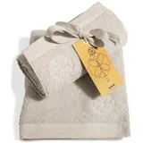 Liebenstein Duschtuch 2er Set - 70 x 140 cm - 550 g/m2 beige