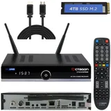 OCTAGON SF8008 4K Supreme Combo + 4TB Festplatte INTERN + NONIC HDMI Kabel, Sat- Kabel- & DVB-T2 Receiver, E2 Linux & Define OS, mit Aufnahmefunktion, M.2 M Key, Gigabit LAN, Sat to IP, WiFi WLAN