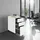 Tectake Aktenrollschrank 30 x 50 x 59,5 cm Weiß