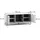Vicco Eliza Lowboard 150 x 60 cm Weiß Metall/MDF/Spanplatte