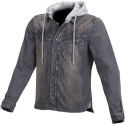 Macna Westcoast Motorrad Textiljacke, grau, Größe S für Männer