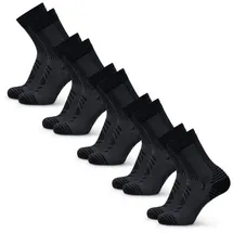 Danish Endurance LIGHT WANDER CREW Socken 5-Paar Schwarz 35-38