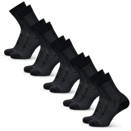 Danish Endurance LIGHT WANDER CREW Socken 5-Paar Schwarz 35-38