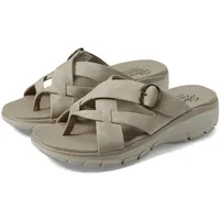 Skechers Damen Easy Going-Sundown Flip-Flop, Taupe, 40 EU