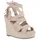 VAN HILL 21617936 TH LL136[TH] Damen Sandaletten Beige 36 (Stückliste) Keilsandalette Damen Keilsandaletten Sandaletten Bast Quasten Cut-Outs beige 36 EU