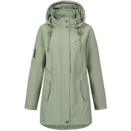 DEPROC activ Twin Peak II Softshellmantel Grau L