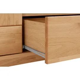 OTTO home Ribe Lowboard 160 cm 55 cm Braun Holzwerkstoff/Glas