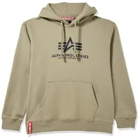 Alpha Industries Basic Hoody Kapuzensweat für Herren Olive