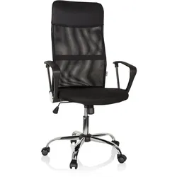 hjh OFFICE Home Office Chefsessel PURE NET Kunstleder/Netzstoff mit Armlehnen