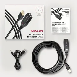 AXAGON USB-A auf USB-A 5 m Schwarz