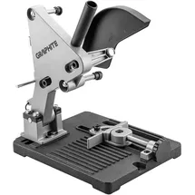 Graphite Profi Trennständer für Winkelschleifer 115-125 mm | Stativ mit drehbarem Schraubstock | verstellbarer Schnittbereich 0°-45 ̊| Ständer Winkelhalter | Befestigung an Arbeitsplatte