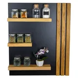 Kistenkolli Altes Land Kleines Gewürzregal "Liese" Hängeregal Schwarz