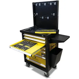 BAMATO Premium Werkstattwagen WORK-550 mit 348-tlg CrV Werkzeugset
