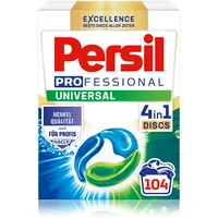 Persil Professional Universal 4in1 DISCS (104 Waschladungen), Waschmittel Großpackung mit Tiefenrein-Plus Technologie, auch für Profis, Vollwaschmittel für hygienische Frische