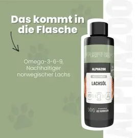 alphazoo Premium Lachsöl für Hunde 100 ml