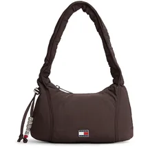Tommy Hilfiger TJW CASUAL SHOULDER BAG Schultertasche Textil Dark Brown