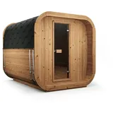 Weka Design Saunahaus Laadi 3 mit Thermoholz - 28/42 mm Thermoholz Ohne Ofen