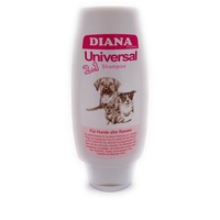 DIANA Universal 2 in 1 Shampoo für Hunde - 200 ml - für die tägliche Reinigung