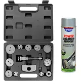 ENVA Bremskolbenrücksteller 13TLG. + 500ml Bremsenreiniger Universales Set für Bremssättel inkl. 500ml Bremsenreiniger Spray & Adapter für Audi, BMW, VW u.v.m.