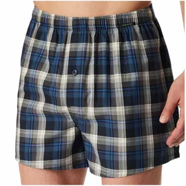 SCHIESSER Webboxer 2er Pack Blau / Grau L