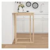 vidaXL Bartisch 80 x 80 x 110 cm Braun