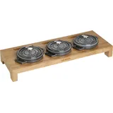 Mini Cocotte Backgefäß-Ständer 42 cm braun