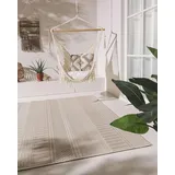 benuta In- & Outdoor Teppich Naoto Beige 120x170 cm | Pflegeleichter Teppich geeignet für Innen- und Außenbreich, Balkon und Terrasse