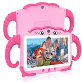 Kinder Tablet 7 Zoll Kids Tablet für Kinder ab 3-14 Android Kindertablet mit Hülle 32GB Kindersicherung GMS Certified Kleinkind Tablet mit WiFi Bluetooth Google Play Store für Mädchen Junge Magentarot