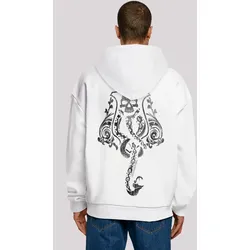 Kapuzenpullover F4NT4STIC "Harry Potter Dark Mark Lord Voldemort", Herren, Gr. 4XL, weiß, Obermaterial: 100% Baumwolle, casual, oversize, Langarm, Pullover, Print