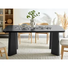 Beliani Esstisch 180 x 75 x 90 cm schwarz