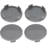 4 Nabenkappen Ø 60,0 mm - 56,0 mm / gewölbt grau